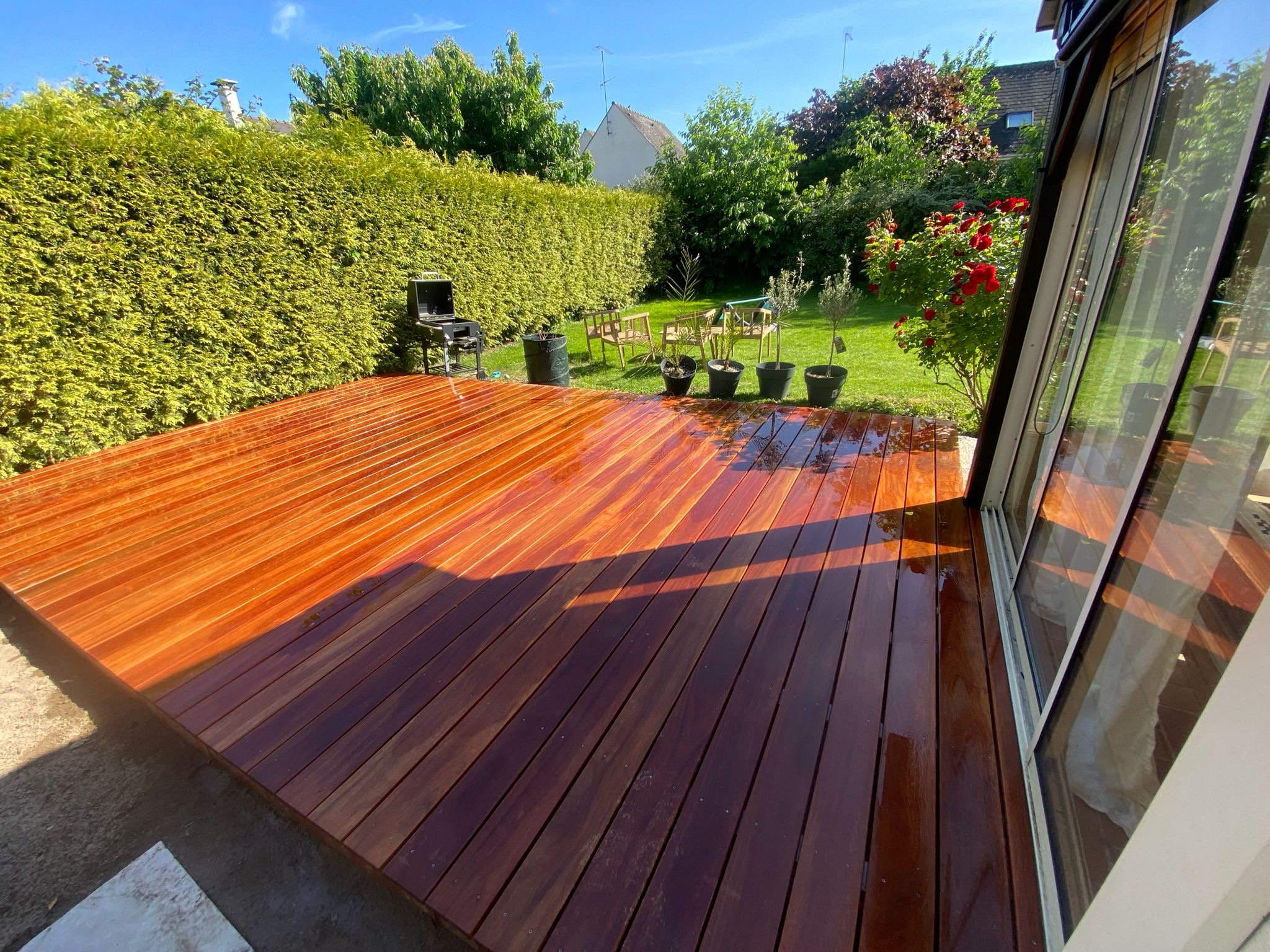 Terrasse en Anjou par Moreau Paysage